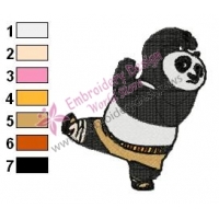 Kung Fu Panda Embroidery Design 05